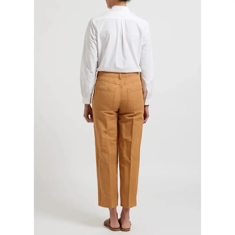 Linen & Cotton ''Abe'' Pants in Gold Earth Orange size 33 - Picture 2 of 7